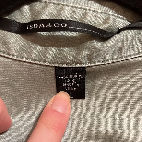 Isda & Co. Sage Green Cotton Blend Super Soft Trench Jacket - Picture 5 of 8